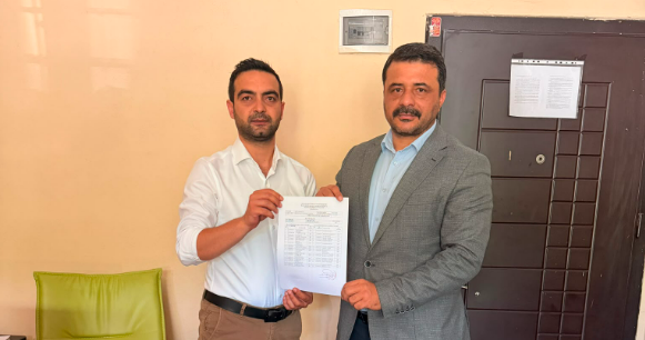 Tunahan Ongün ve Yönetimi Mazbatasını Aldı