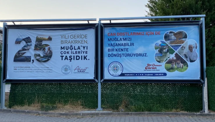 Düğerek’te Dikkat Çeken Görüntü: Aynı Billboardda İki Başkan