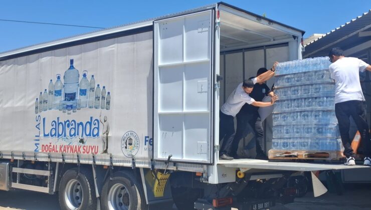 Milas Belediyesi’nden Yangın Bölgesine İçme Suyu Desteği