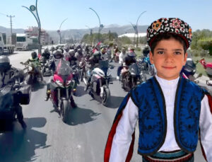 RECEP EFE İÇİN 400 MOTOSİKLETLİ TEK YÜREK OLDU