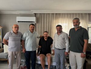 GAZİ KAPANOĞLU’NA GEÇMİŞ OLSUN ZİYARETİ