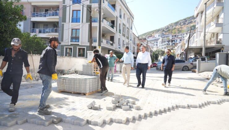 MİLAS’TA SOKAKLAR YENİLENİYOR