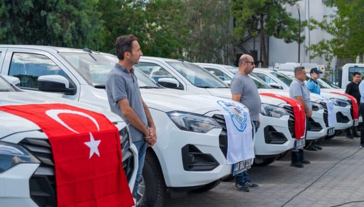 MİLAS BELEDİYESİ’NE 9 YENİ ARAÇ