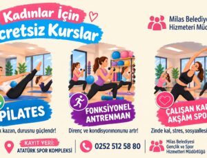 MİLAS’TA KADINLARA ÜCRETSİZ SPOR İMKÂNI